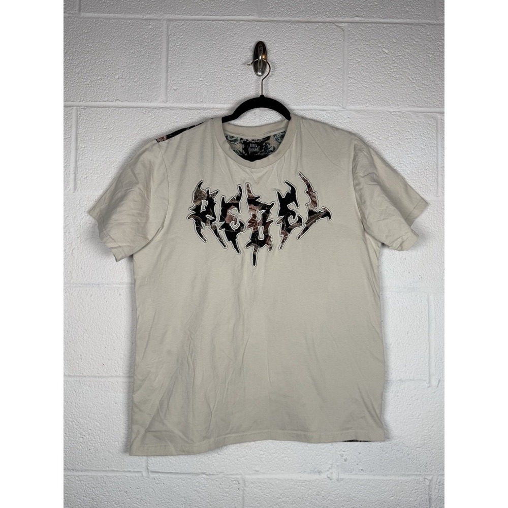 Rebel Vengeance XL T Shirt Floral Tapestry SIC Streetwear Y2K Grunge Punk